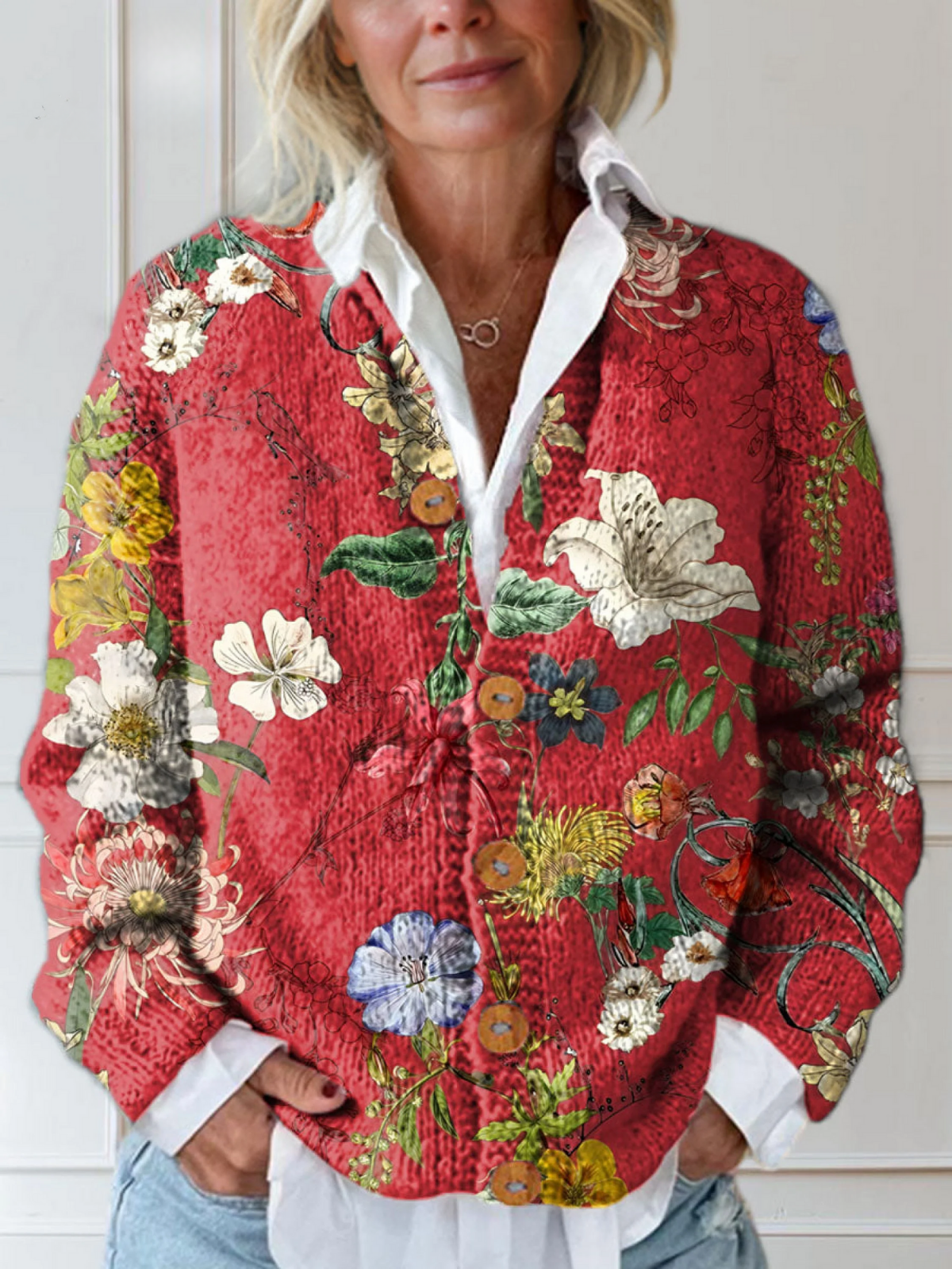 Flora | Vintage Floral Cardigan Sweater